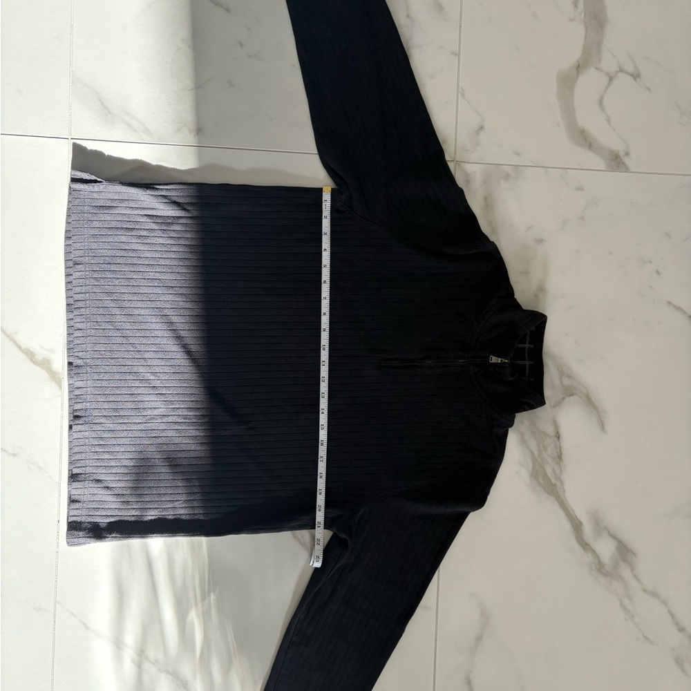 Dark Grey Long Sleeve Quarter-Zip